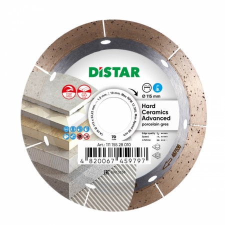 Distar HARD CERAMICS ADVANCED 1A1R 115 Diamantblad